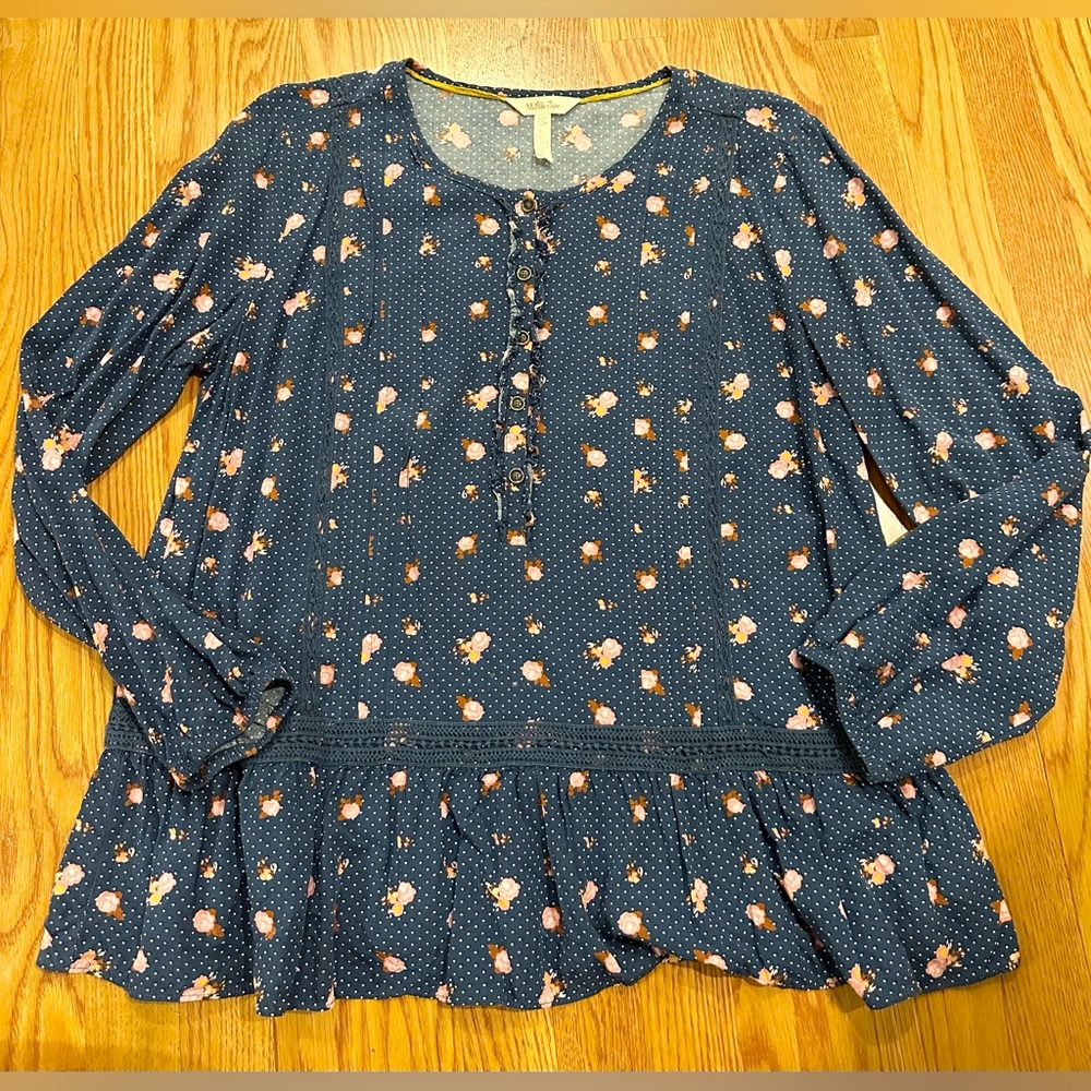 Matilda Jane Women’s Peplum Floral Top